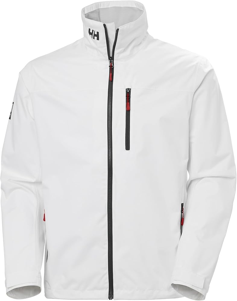 Helly-Hansen Men's Crew Jacket 2.0, 001 White, Small at Amazon