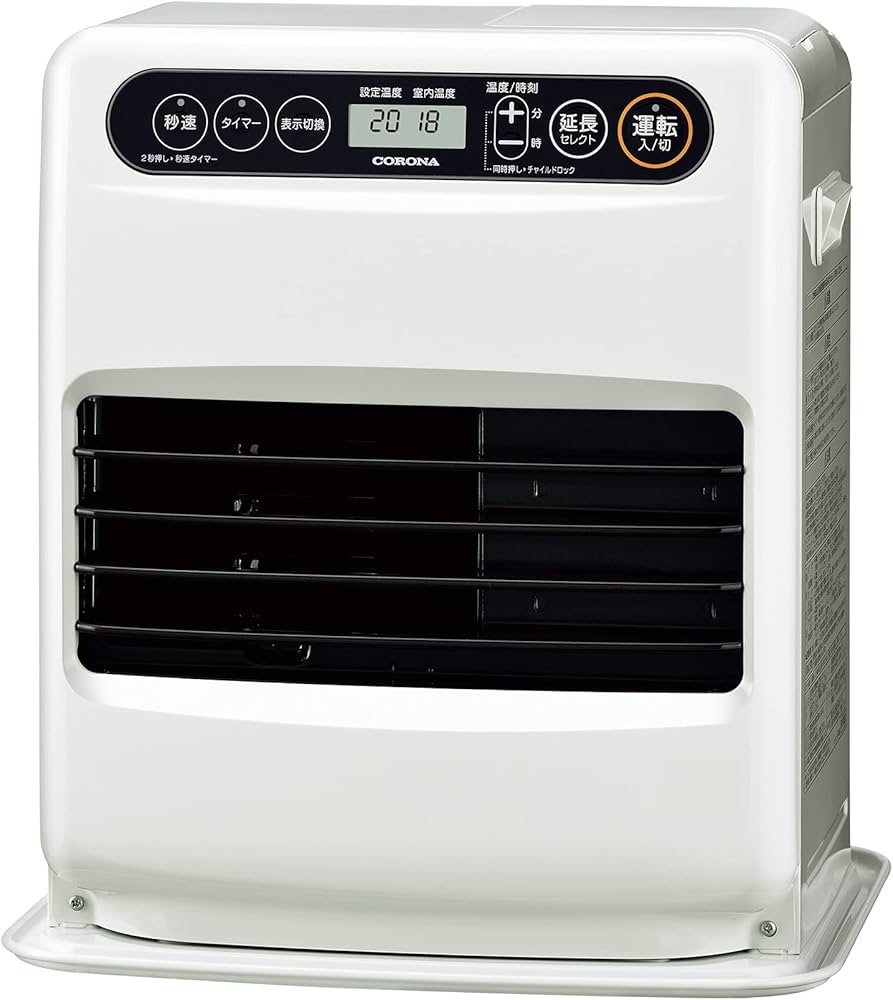 Amazon.co.jp: CORONA FH-G32YA2(W) Petroleum Fan Heater, Made in