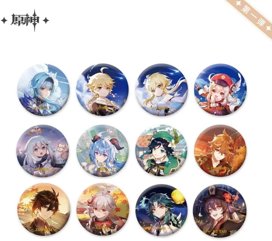Amazon.co.jp: 原神シリーズ キャラクター缶バッジ Genshin ウェンティ