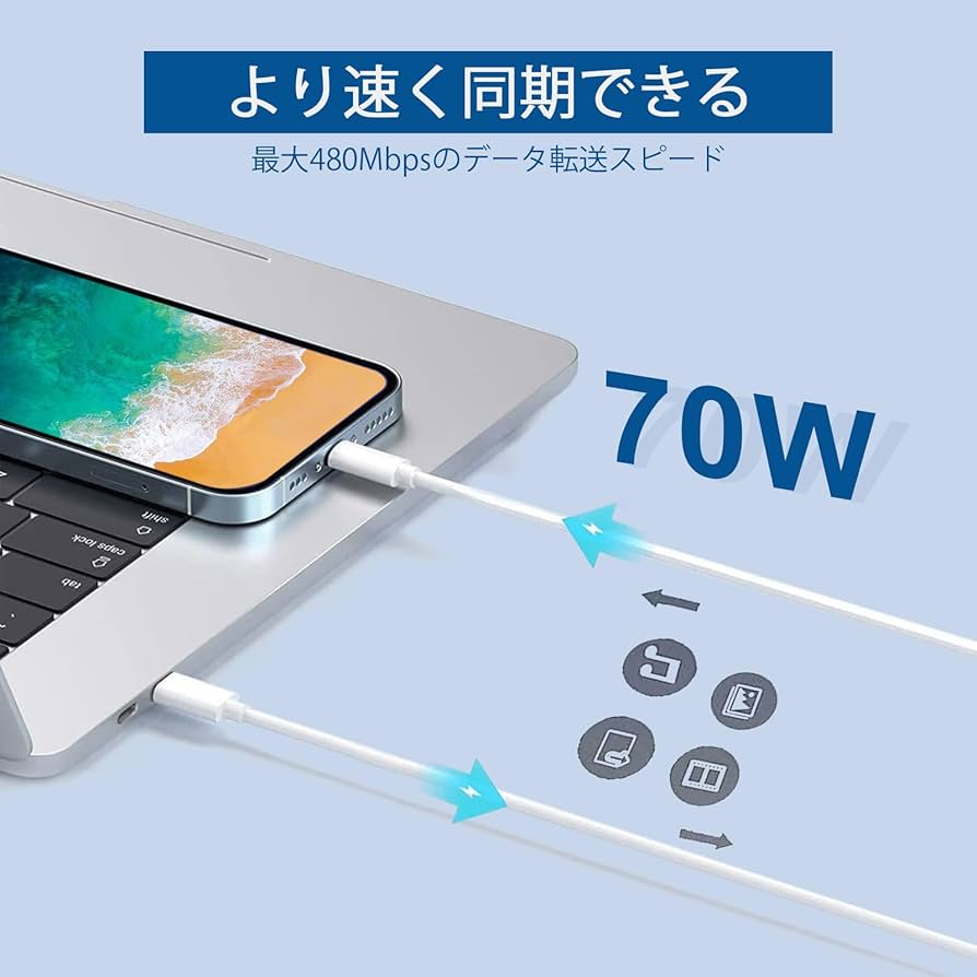 Amazon.co.jp: Hebest Macbook Pro 充電器 Type C PD対応 70W タイプc