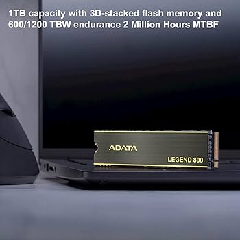Amazon | ADATA 1TB SSD Legend 800 NVMe PCIe Gen4 x 4 M.2 2280 内蔵