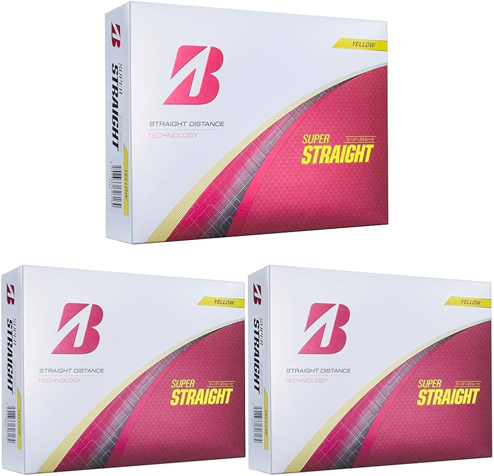 Amazon.co.jp: BRIDGESTONE(ブリヂストン)ゴルフボール SUPER STRAIGHT