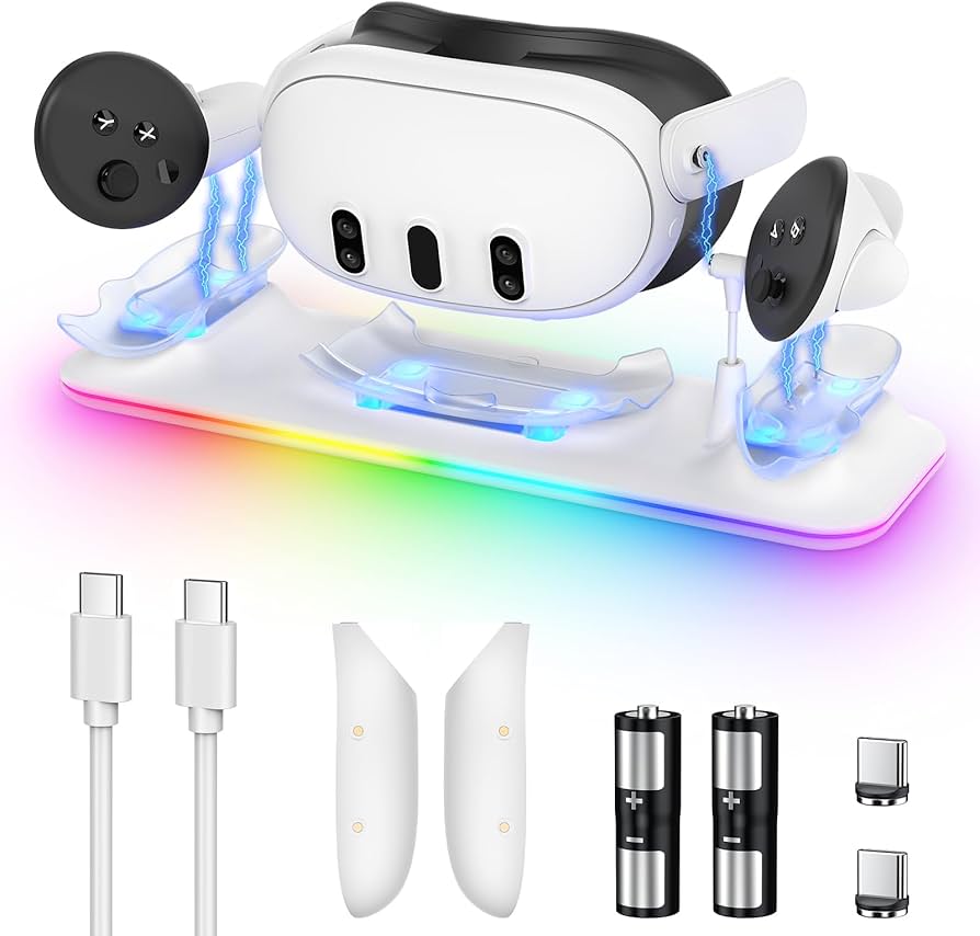 Amazon.com: Charging Dock for Meta Quest 3S/3, YUANHOT Fast