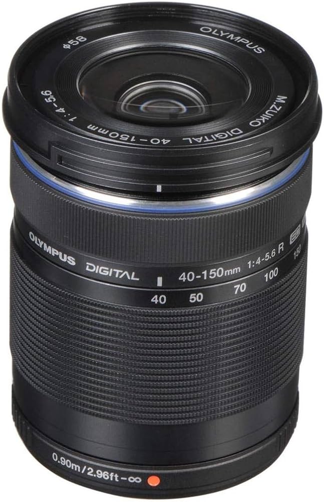 Olympus M. Zuiko 40-150mm F4.0-5.6 R Zoom Lens (Black) for Olympus