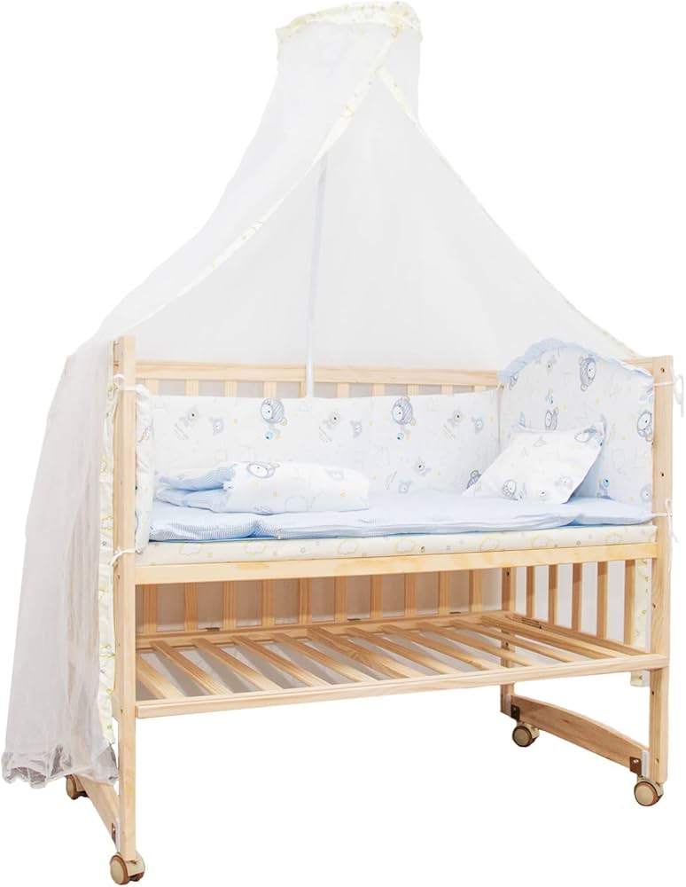 Amazon.co.jp: ベビーベッド 木製 新生児 添い寝ベッド 赤ちゃん