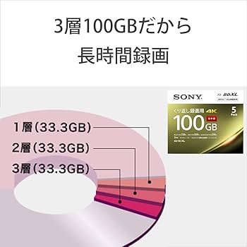 Amazon.co.jp: ソニー(SONY) 日本製 ブルーレイディスク BD-RE XL