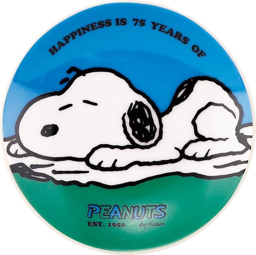 Amazon｜「 peanuts (ピーナッツ)」 スヌーピー 75th 小皿 豆皿