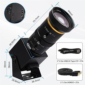 Amazon.co.jp: HDMI USB Camera 4K 60FPS ウェブカム USB3.0 10倍光学