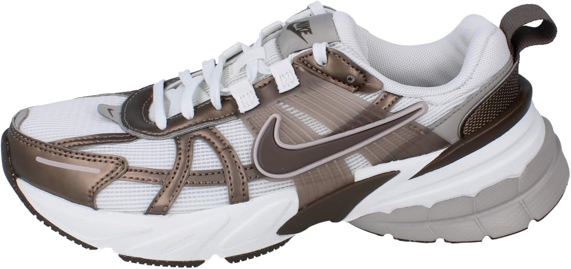 Nike V2K Run Women's Shoes (HV6416-200, Mink Brown/Summit White
