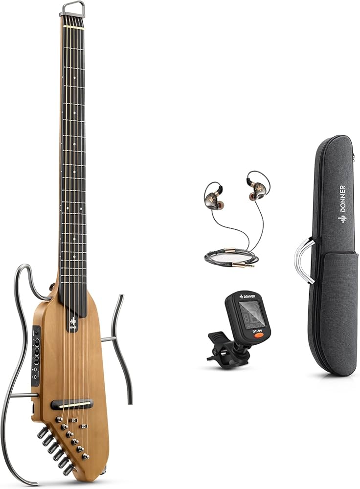 Amazon.com: Donner HUSH I Guitar For Travel - Portable Ultra-Light