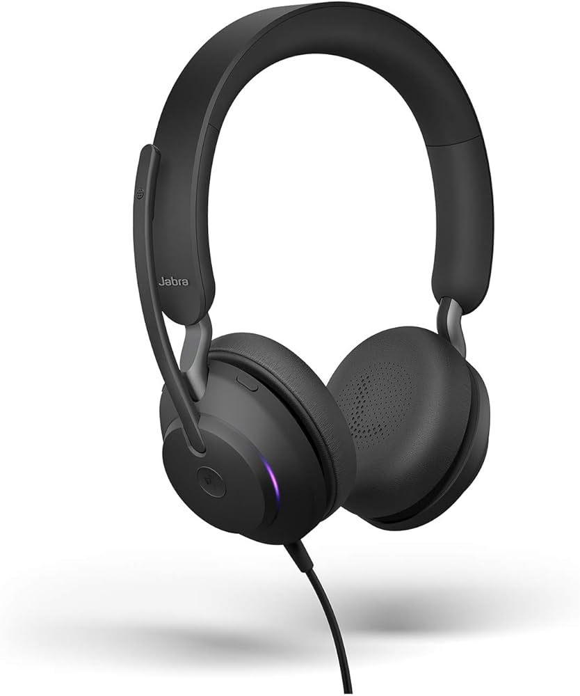 Amazon.com: Jabra Evolve2 40 MS Wired Headphones, USB-A, Stereo