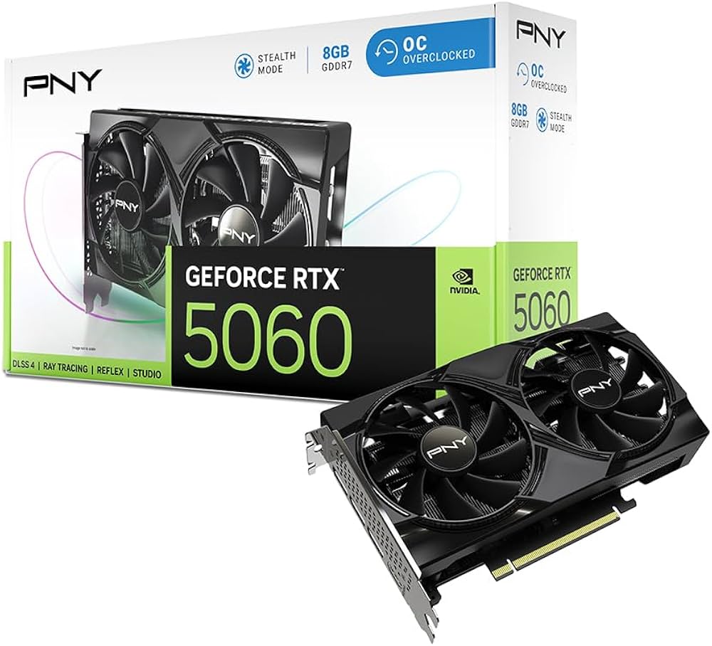 Amazon | PNY NVIDIA GeForce RTX 5060 OC デュアルファン