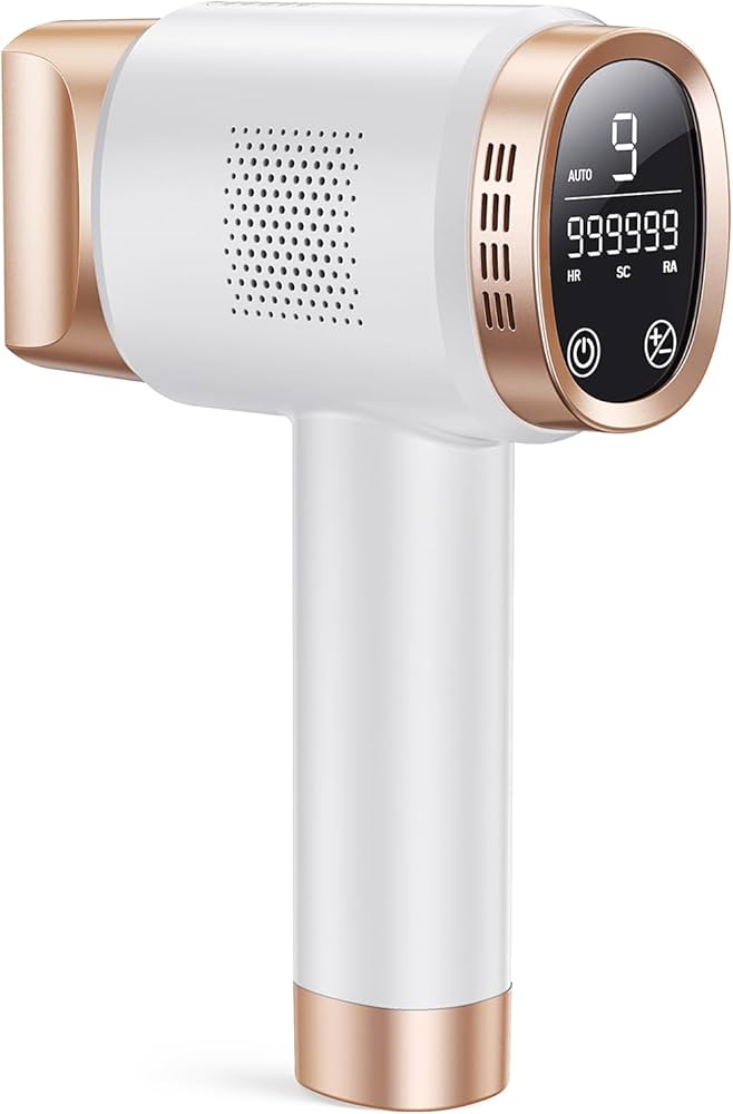 9段階の強さ調節が可能な家庭用光脱毛マシン