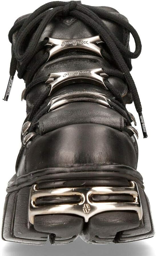 Amazon.com | New Rock 106-S1 Unisex Metallic Black Gothic Classic