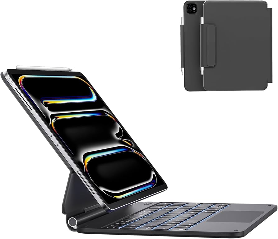 Amazon.com: AUSDOM for iPad Pro 11 Inch Case with Keyboard (M5/M4