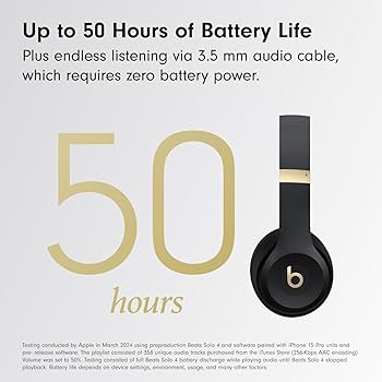 Amazon.com: Beats Solo 4 - Wireless Bluetooth On-Ear Headphones