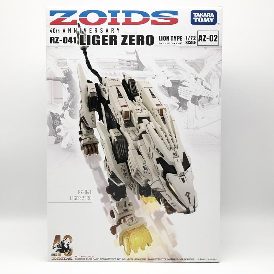 Amazon | 【】未 40th ANNIVERSARY ZOIDS ゾイド 1/72 AZ-02 ライガー