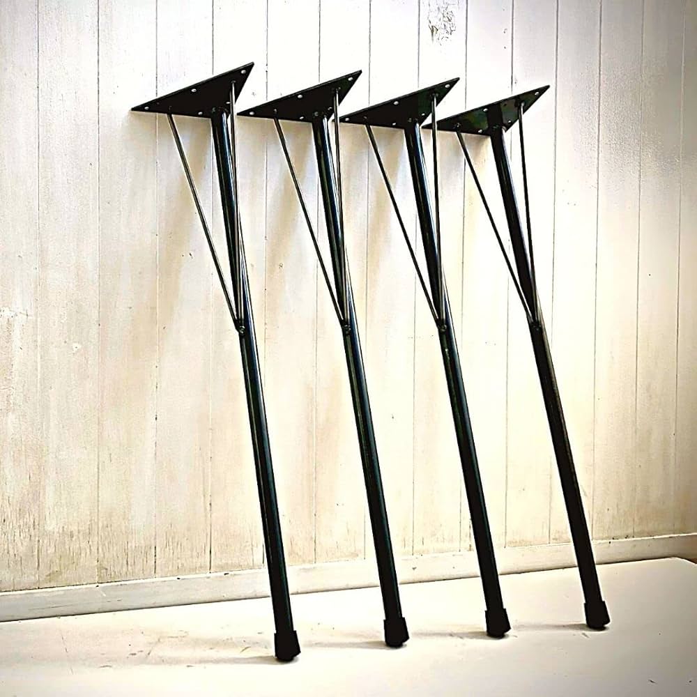 Amazon｜KINOKA テーブル脚 L H690mm 鉄脚 6本セット アイアン