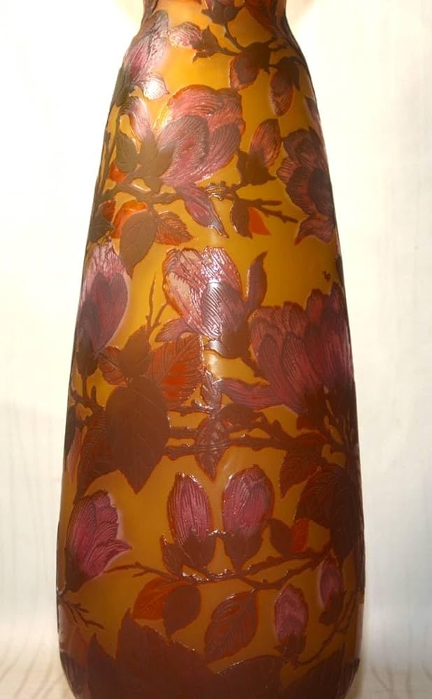 Amazon.co.jp: 初荷です エミール ガレ風 花草文フラワーベース 花瓶