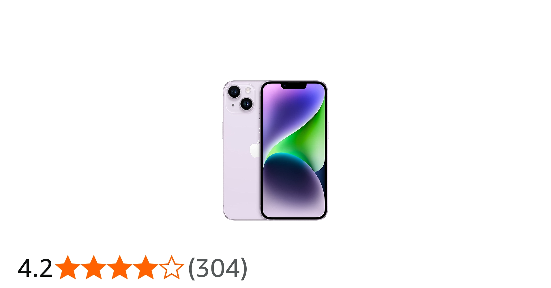 Apple iPhone 14, 128GB, Purple - Unlocked (Renewed Premium