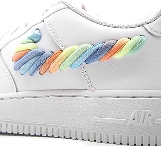 Amazon | [ナイキ] AIR FORCE 1 (GS) Rainbow Swoosh WHITE/MULTI