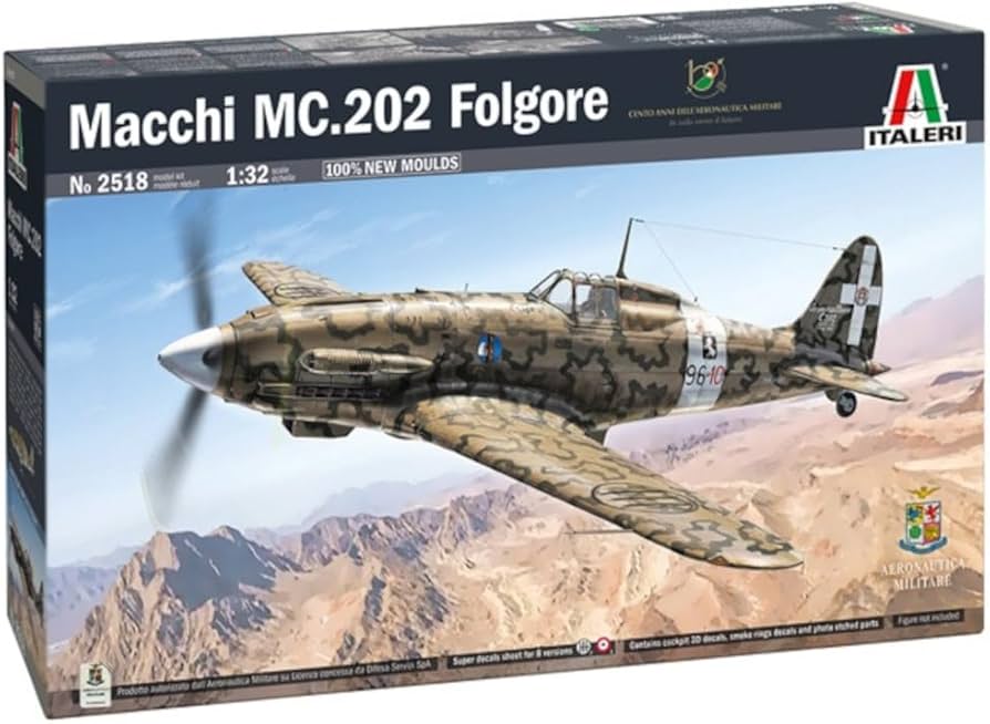 Amazon.com: Italeri 2518 Macchi MC.202 1:32 Model Kit : Arts