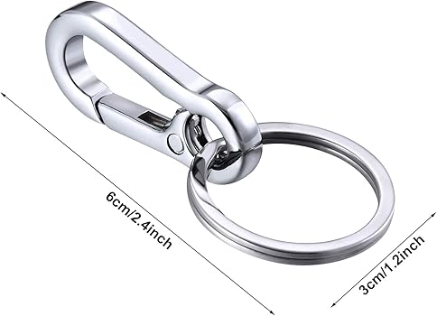 Amazon.com: Mudder Metal Carabiner Clip Keyring Keychain for Tile