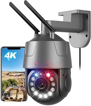 Amazon.co.jp: Ctronics 4K 防犯カメラ 屋外 30倍光学ズーム 人