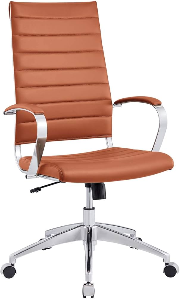 Amazon.com: Modway Jive Ribbed High Back Tall Executive Swivel