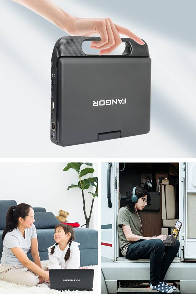 Amazon | FANGOR ポータブルブルーレイプレーヤー 12.5型 10.1インチ