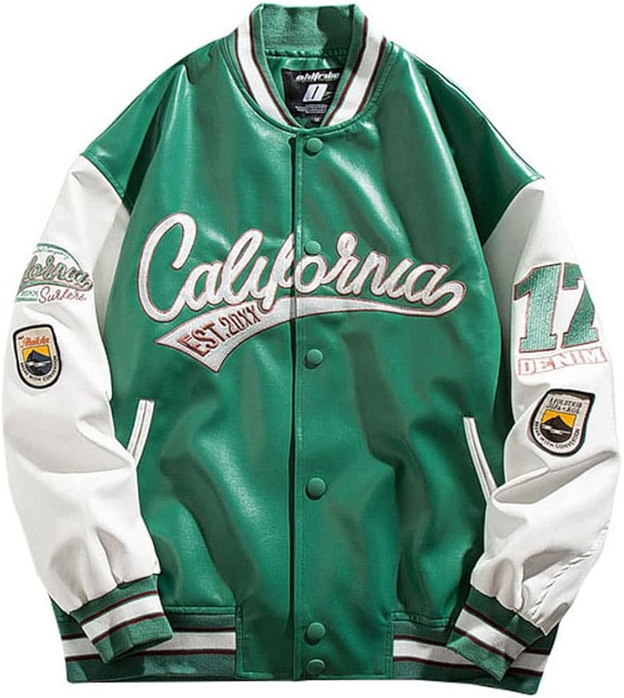 Amazon | [BREAORTION] スタジャン メンズ レザー ジャケット