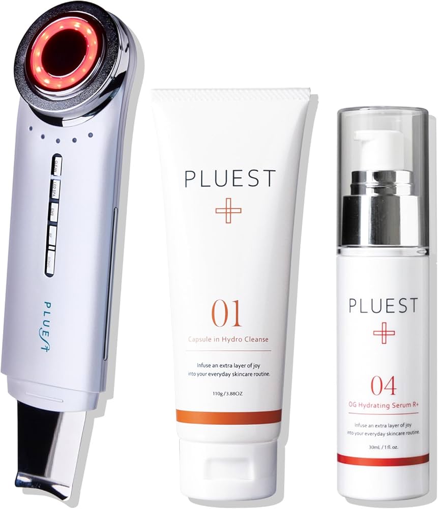 Amazon | PLUEST クレンジングジェル 美容液 美顔器 セット ビタミンc