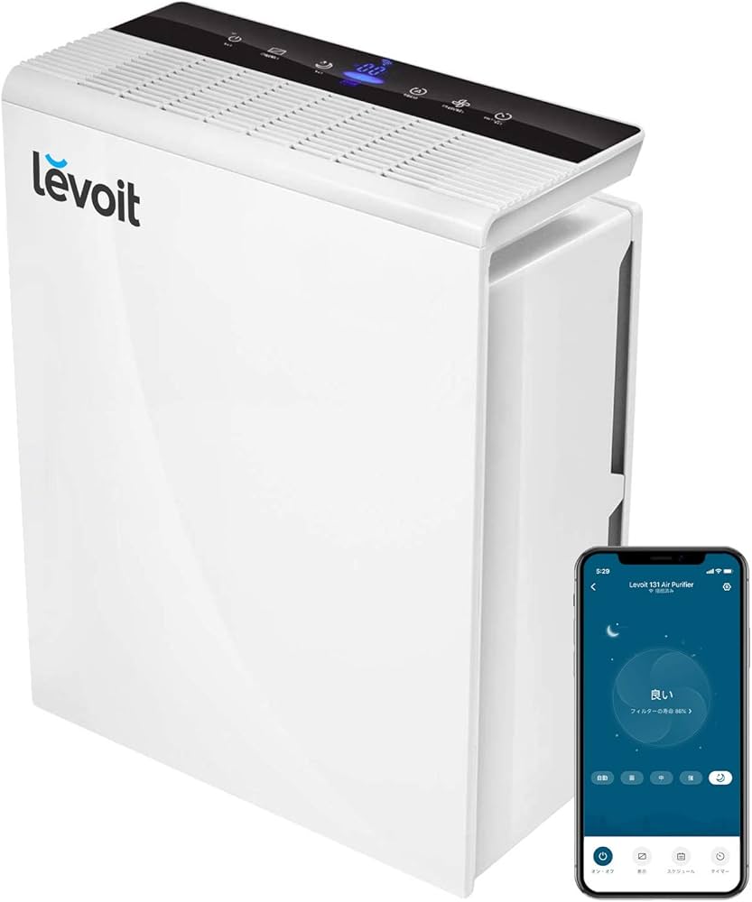 Amazon.co.jp: Levoit(レボイト)空気清浄機 薄型モデル 21畳