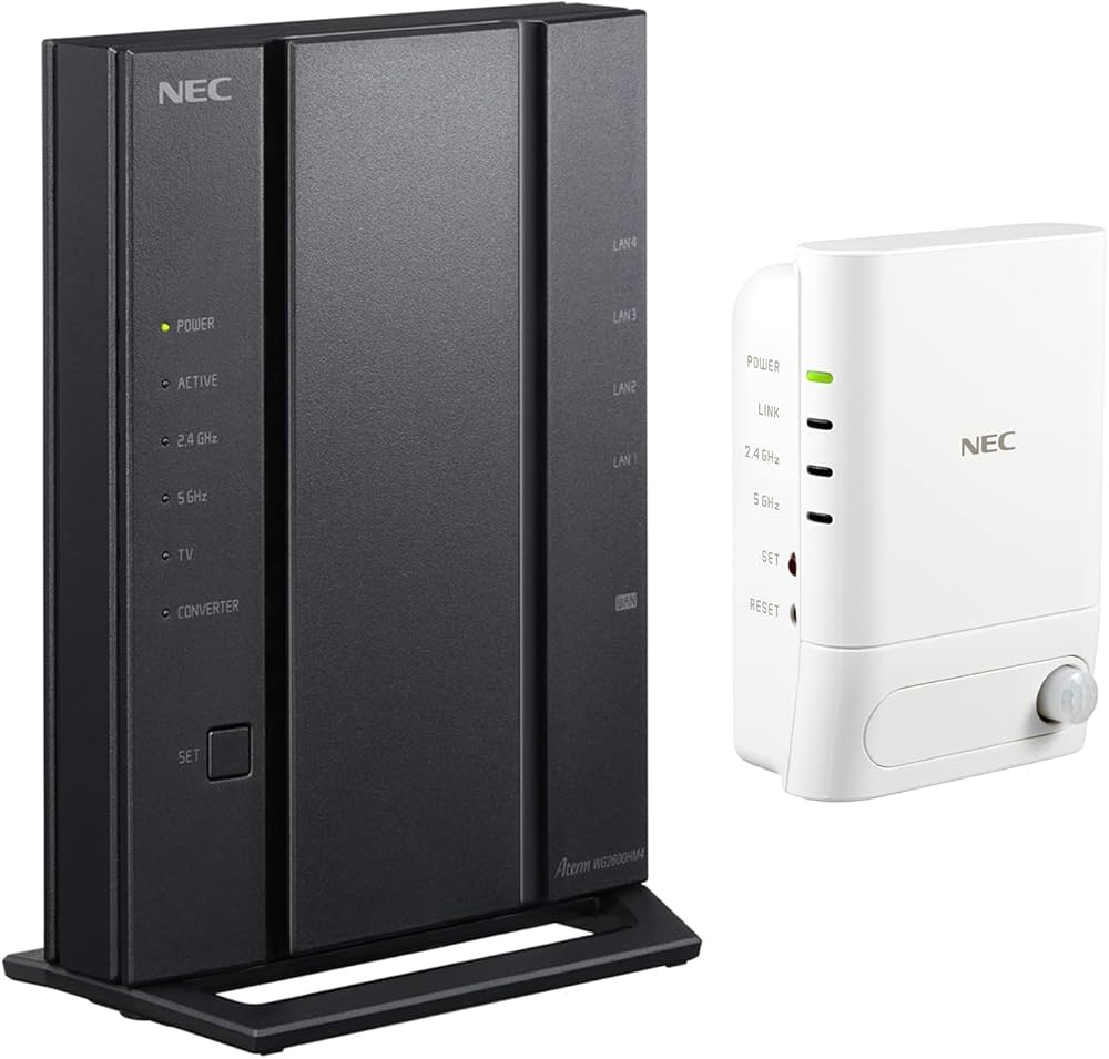 Amazon.co.jp: NEC Aterm Wi-Fホームルーター + Wi-Fi人感センサー付き
