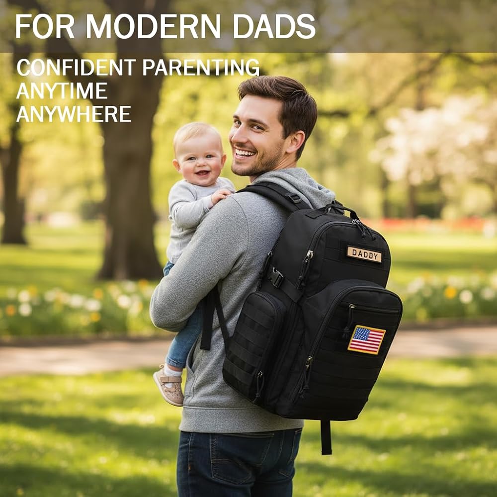 Amazon.com: MIRACOL Diaper Bag Backpack for Dad: 40L XL Capacity