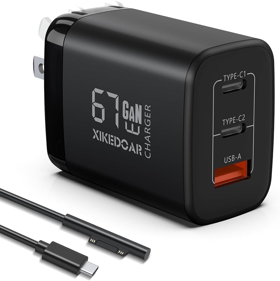 Amazon.co.jp: Surface 充電器 67W/65W/45W PD急速充電 サーフェス充電