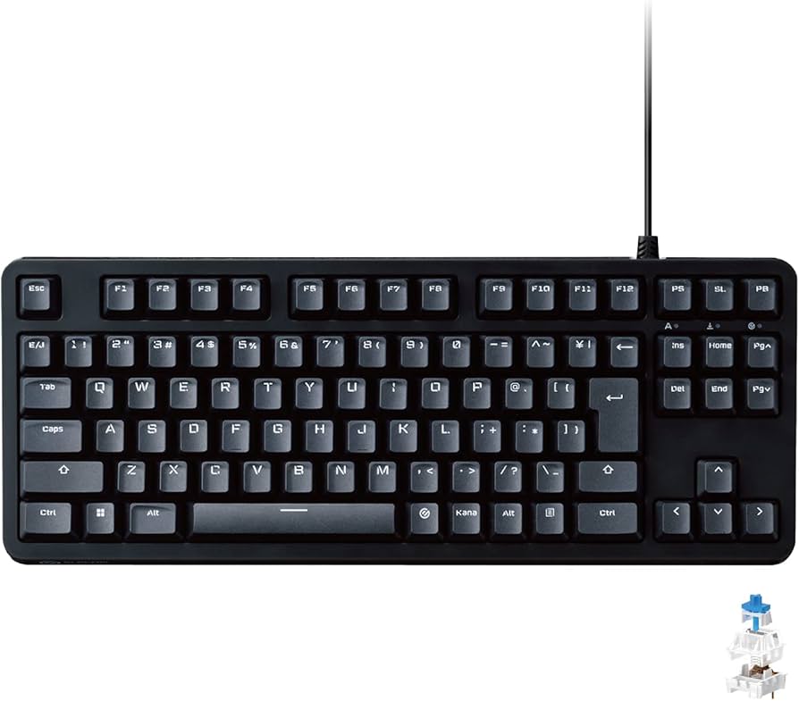 Amazon.co.jp: エレコム ゲーミングキーボード 有線 メカニカル 5000万