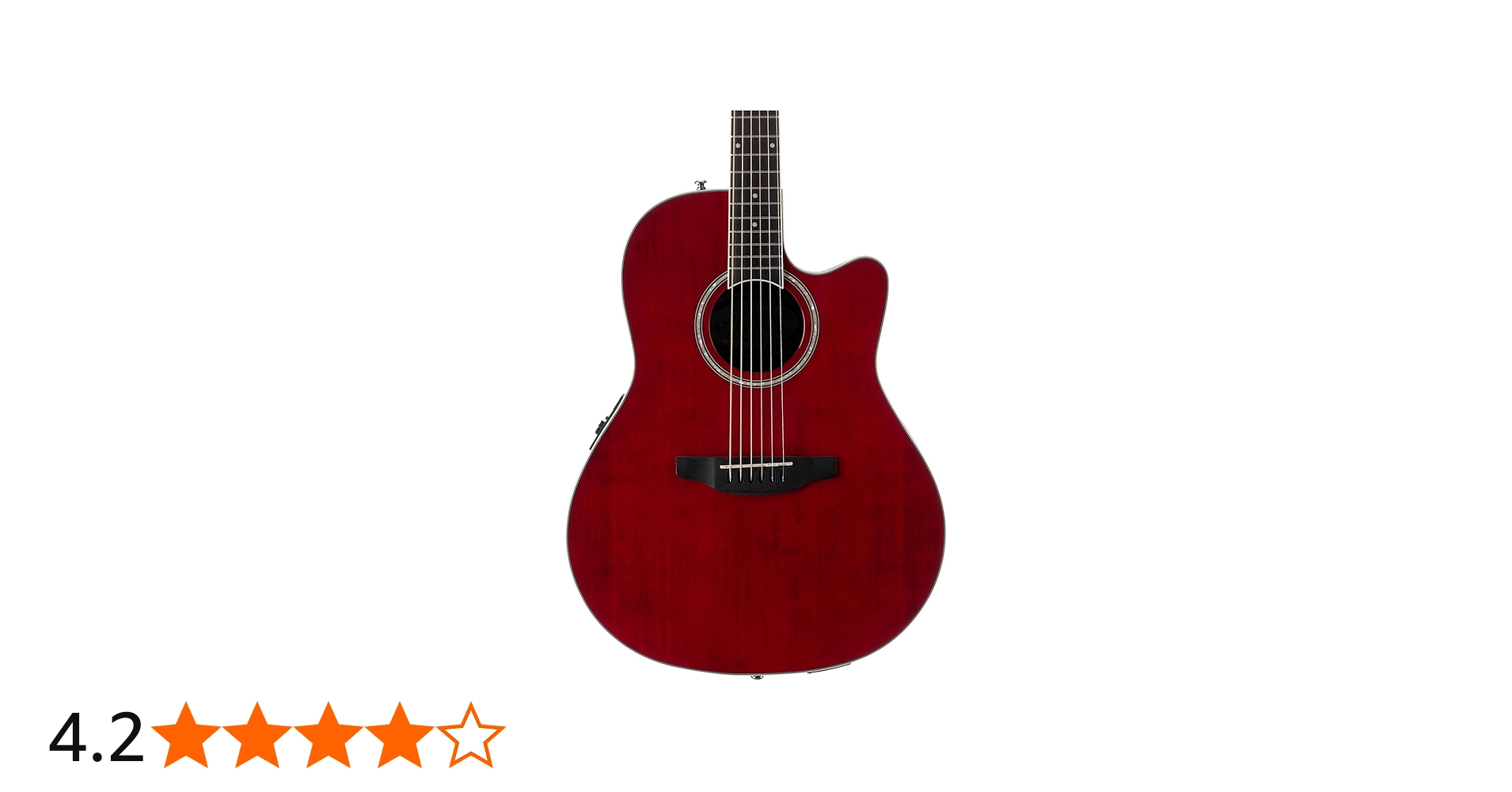 Amazon | Applause by Ovation Standard AB24II-RR Mid Depth Ruby Red