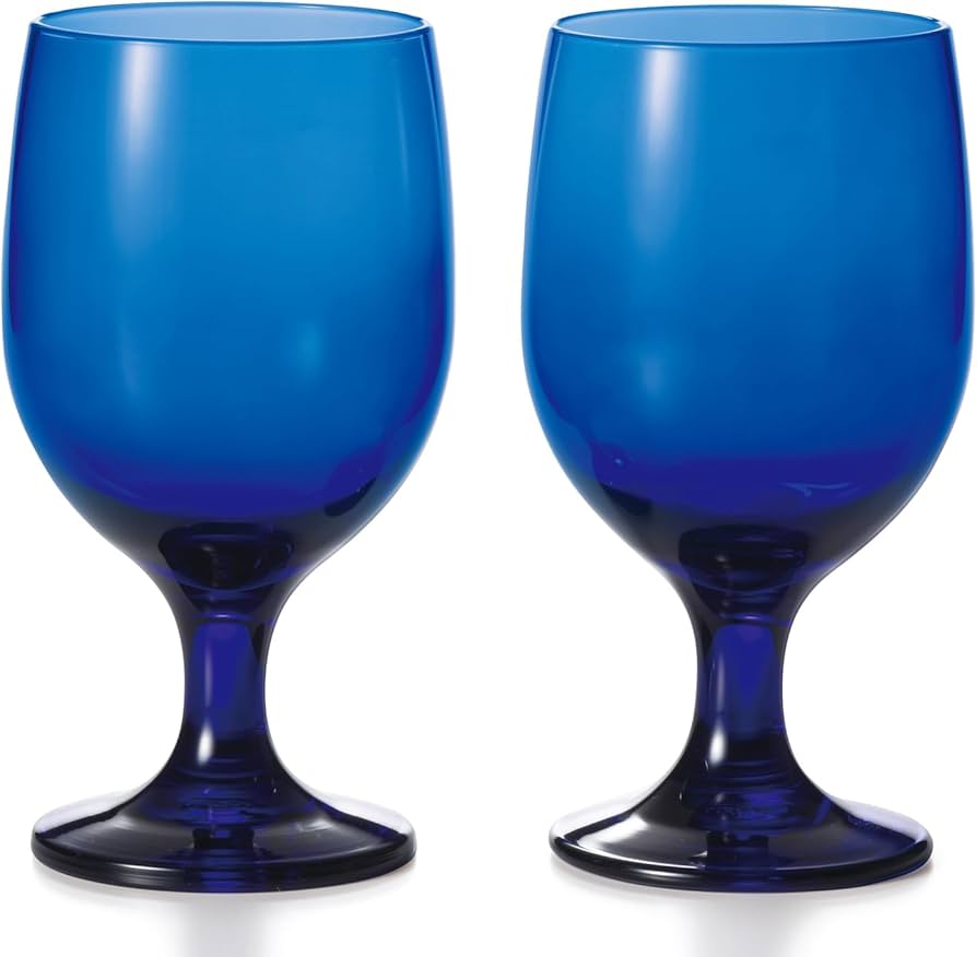 Amazon | Dolce duo ワイングラス (おしゃれなゴブレット ブルー