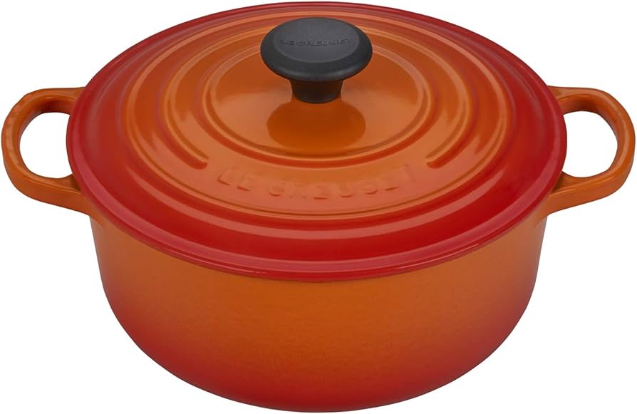 ☆未使用☆ LE CREUSET シグニチャー ココット・ロンド 20 オレンジ