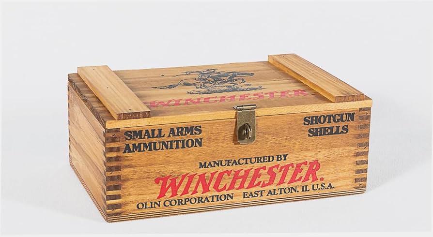 Amazon.com: Winchester WOODEN 250 SHELL AMMO BOX Brand Vintage