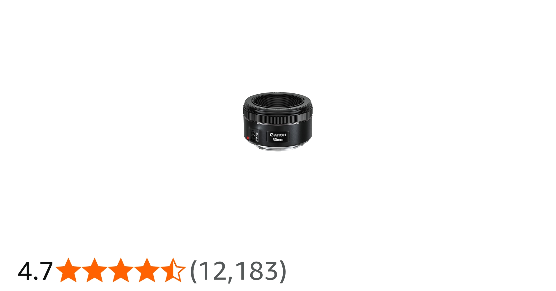 Canon EF 50mm f/1.8 STM Lens International Version (No Warranty