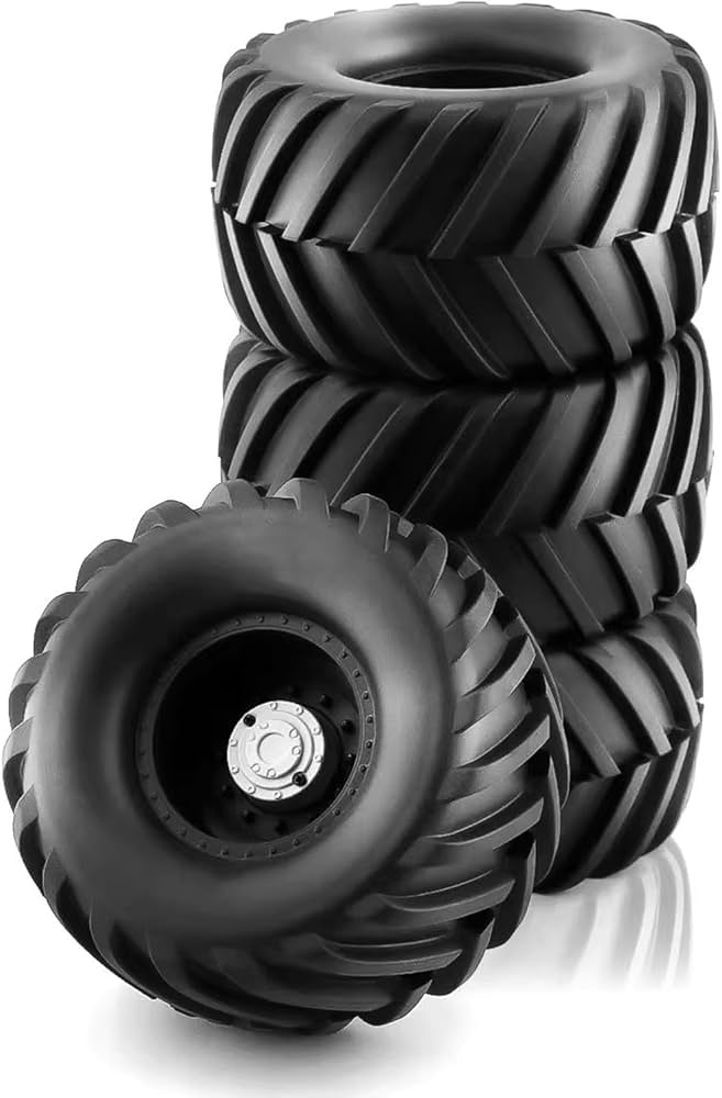 Amazon | Chanmoo 1/10 RCモンスタートラックタイヤとハード