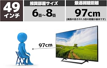 Amazon | ソニー 49V型 液晶 テレビ ブラビア KJ-49X7000D 4K Android