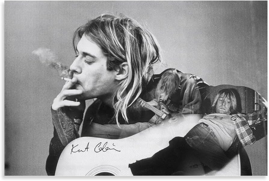 Amazon.co.jp: ニルヴァーナカートコバーン写真ポスター 絵画 ポスター