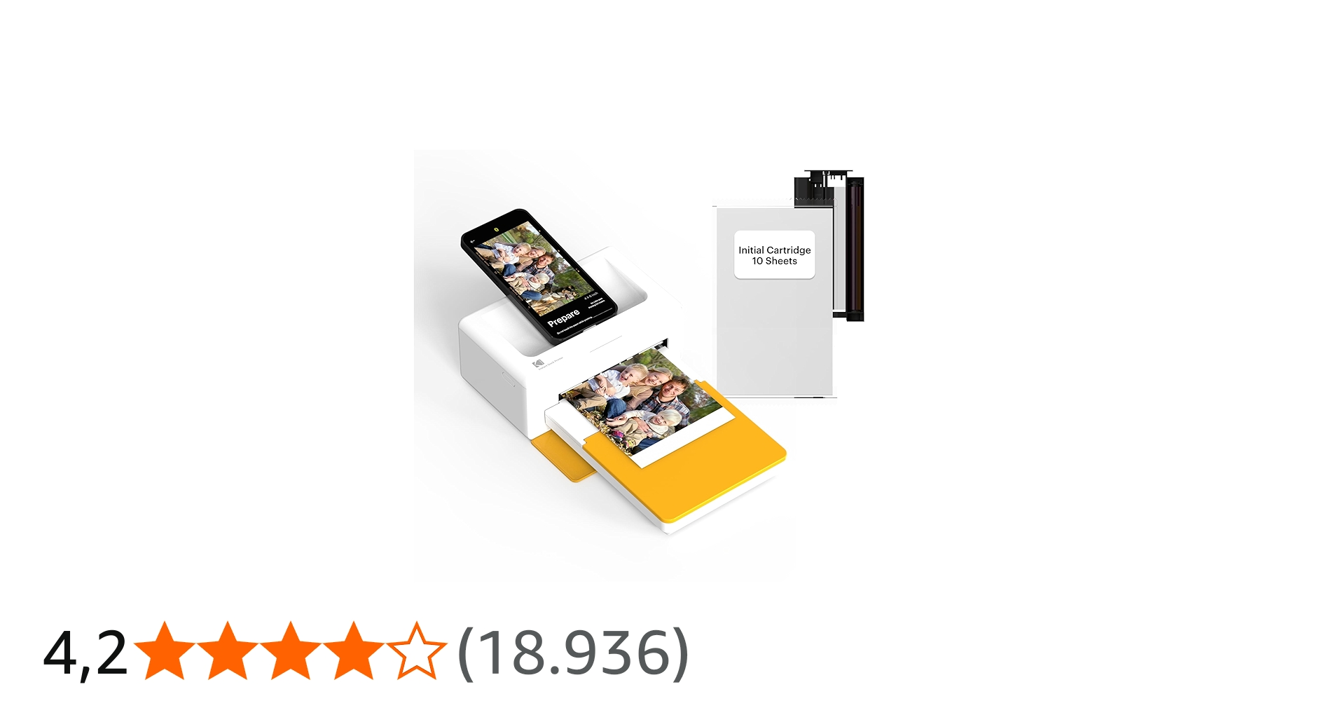 KODAK Impressora fotográfica instantânea Dock Plus 4PASS (10 x 15