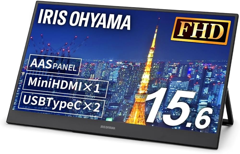 Amazon.co.jp: Iris Ohyama DP-BF162S-B Mobile Monitor, 15.6-inch