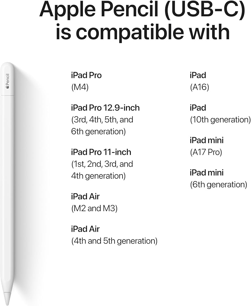 Amazon.com: Apple Pencil (USB-C) -White (Renewed) : Electronics