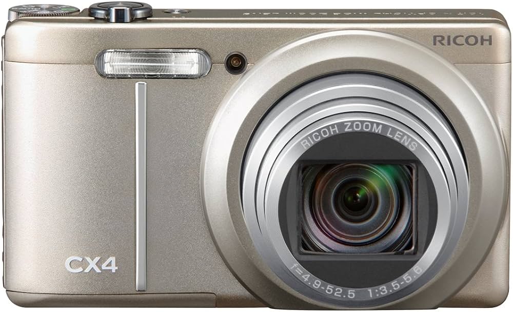 Amazon.co.jp: RICOH CX4 Digital Camera, Champagne Silver, CX4CH 10