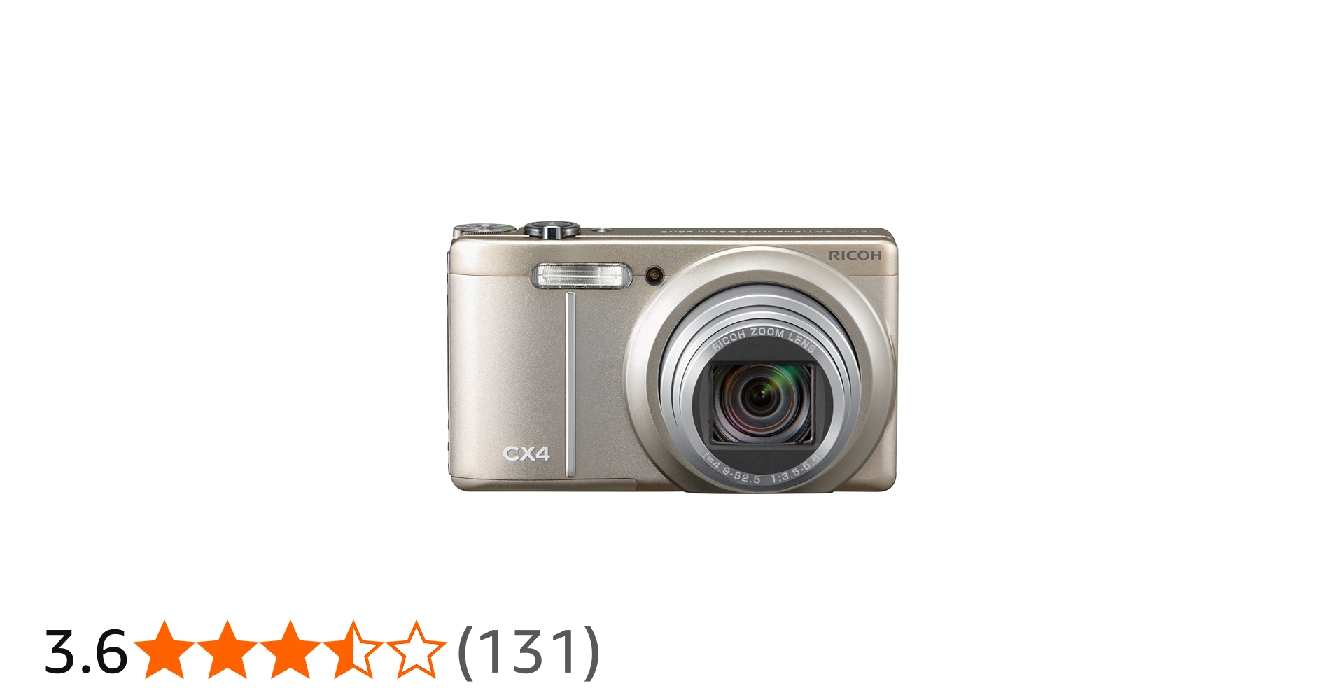 Amazon.co.jp: RICOH CX4 Digital Camera, Champagne Silver, CX4CH 10